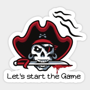 Pirate Skull Sticker